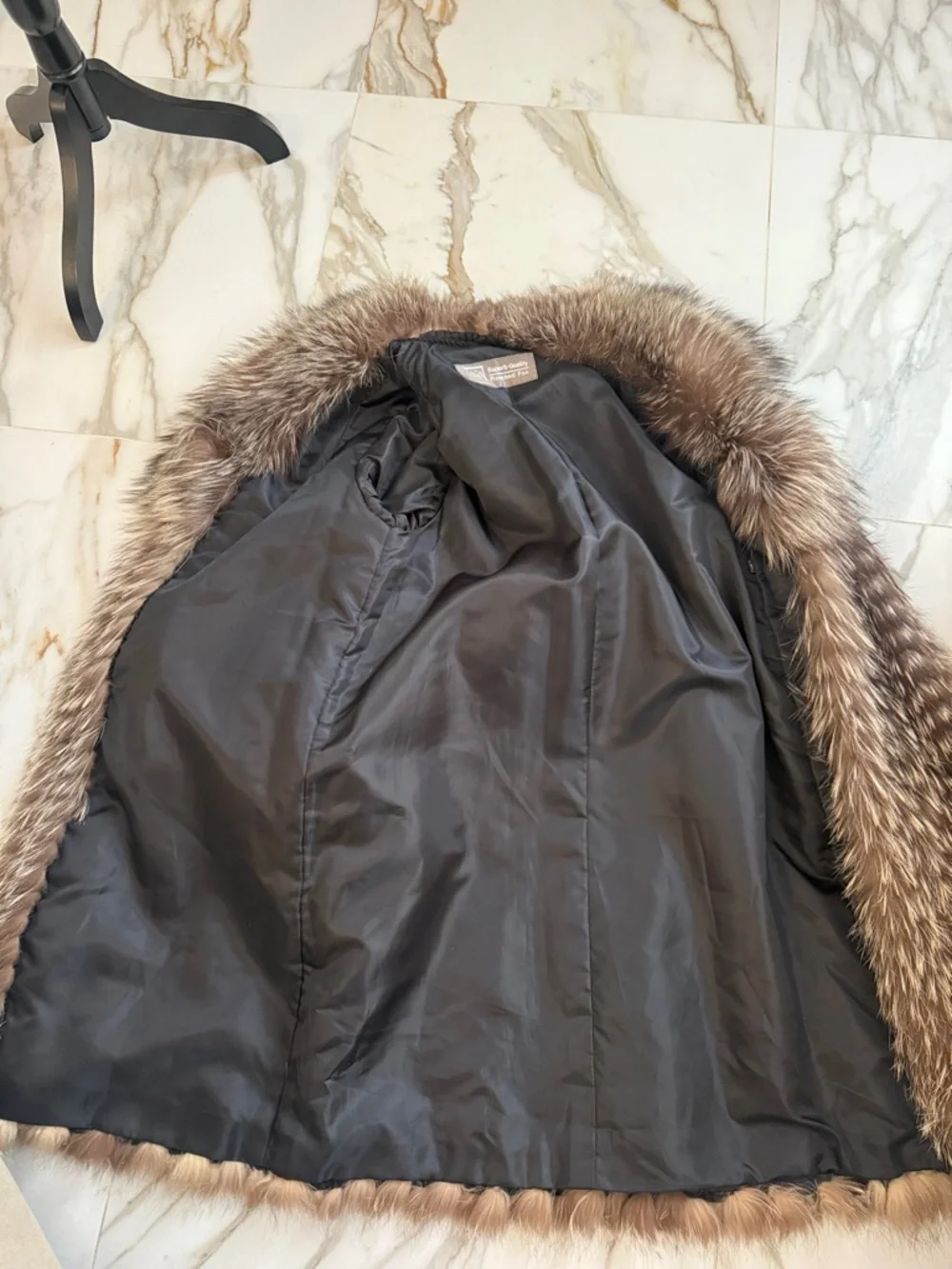 SAGA FURS SAGA FOX FUR SEMILONG COAT